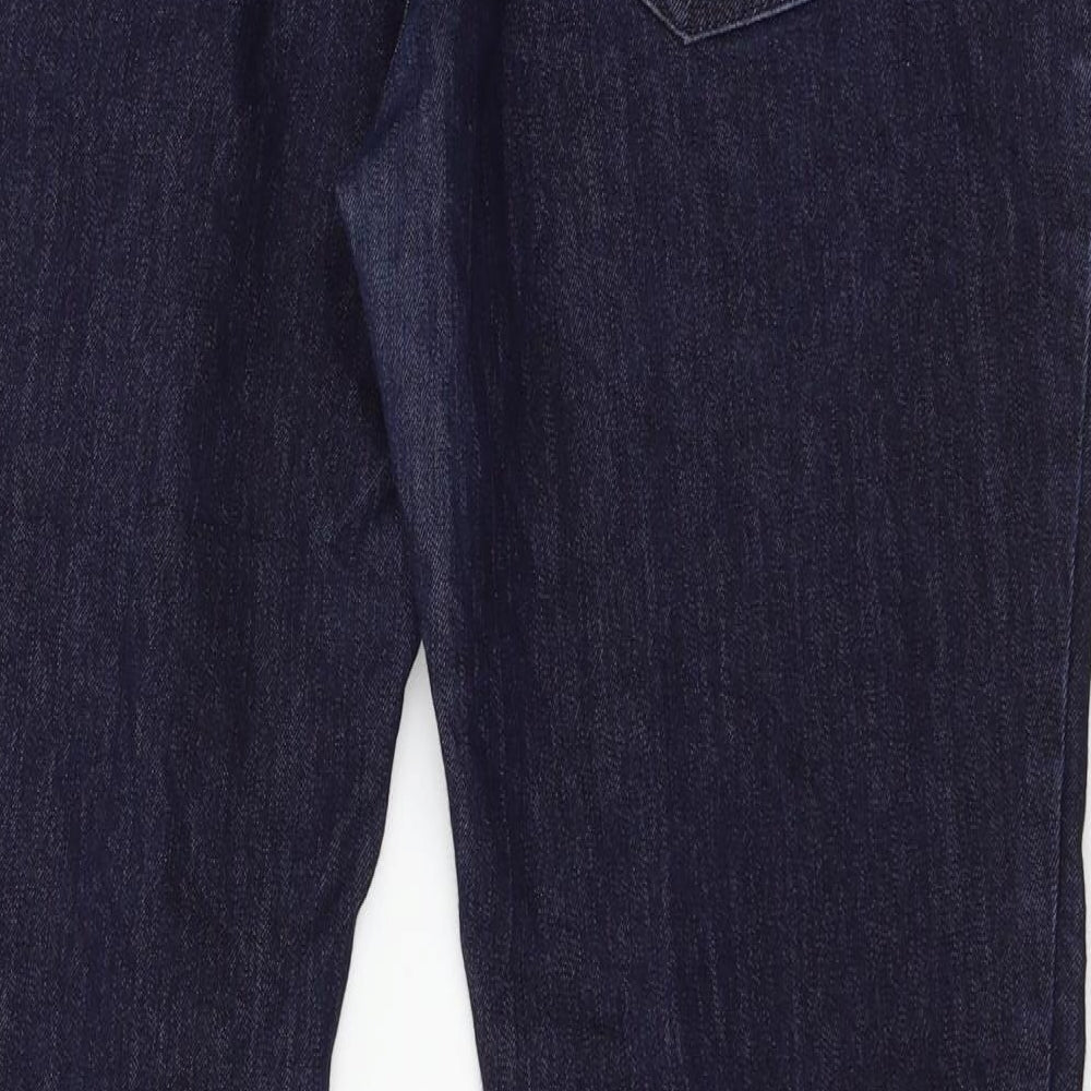 MORE & MORE Womens Blue  Denim Straight Jeans Size 14 L30 in