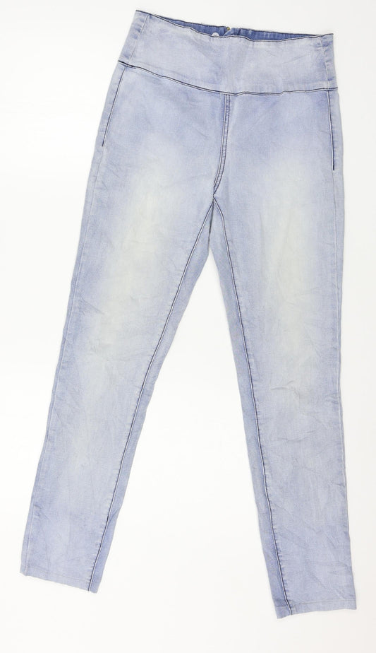 Pieces Womens Blue  Denim Jegging Jeans Size 28 in L27 in