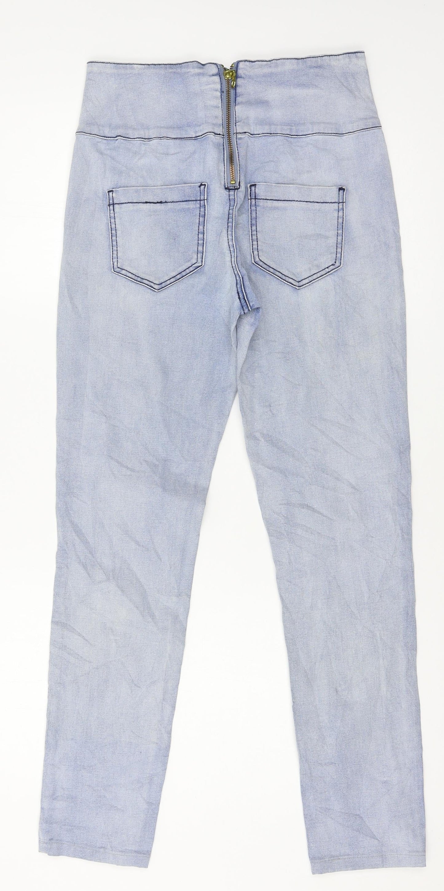 Pieces Womens Blue  Denim Jegging Jeans Size 28 in L27 in