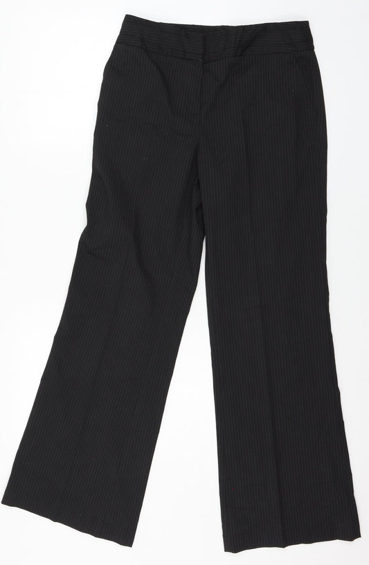Preworn Womens Black   Trousers  Size 28 in L29 in