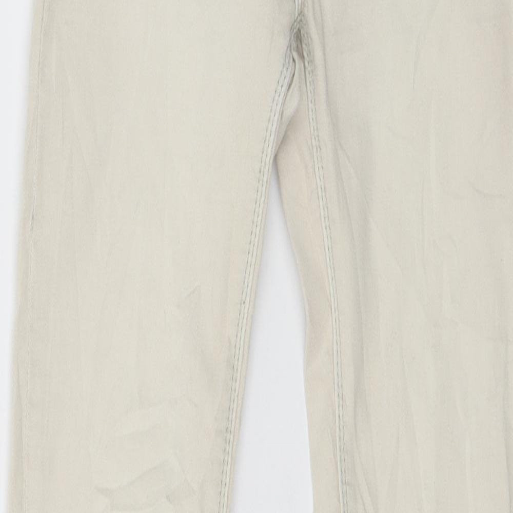 Monday Womens Ivory  Denim Skinny Jeans Size 8 L29 in