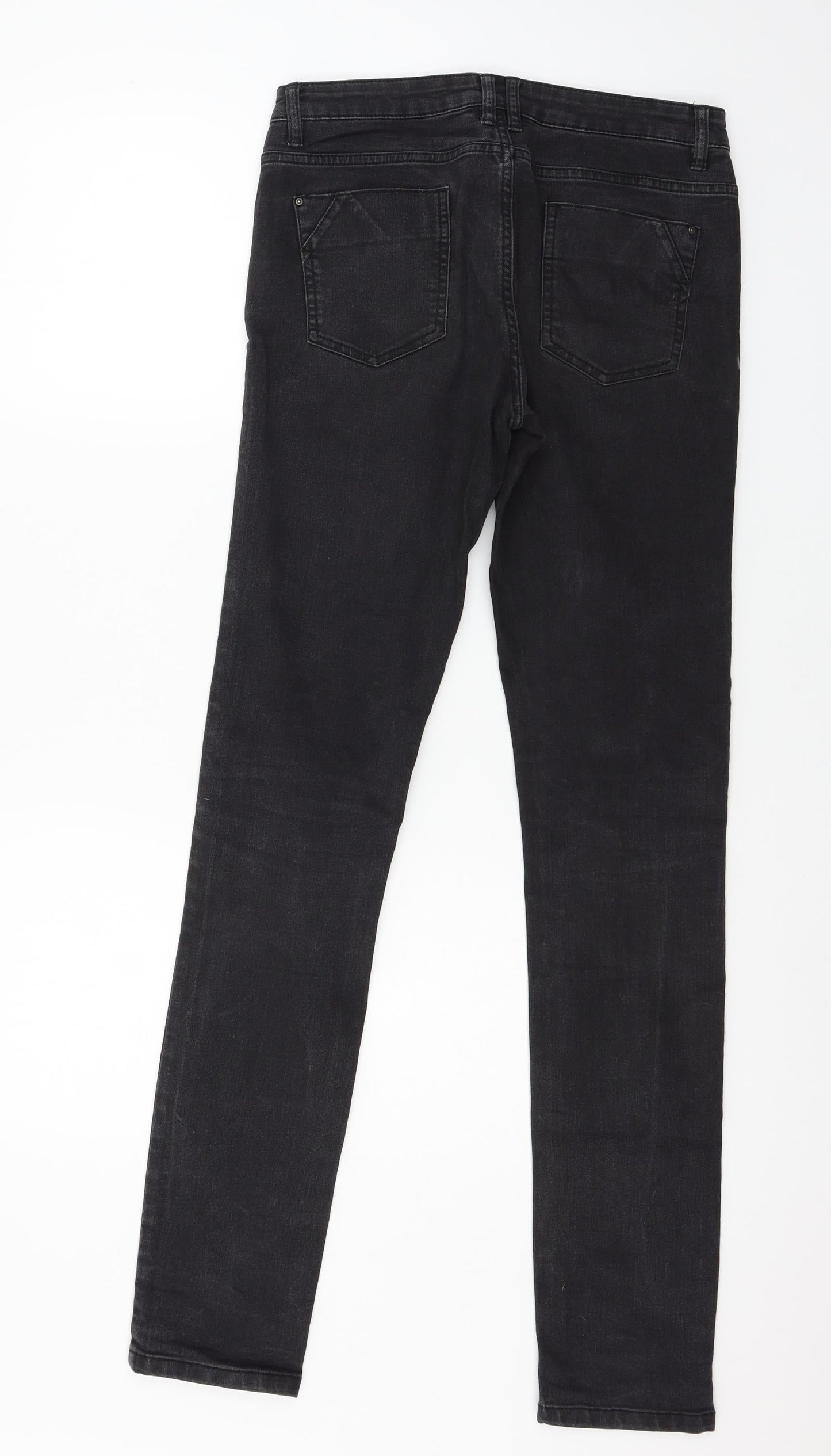 Denim & Co. Womens Black  Denim Skinny Jeans Size 8 L31 in