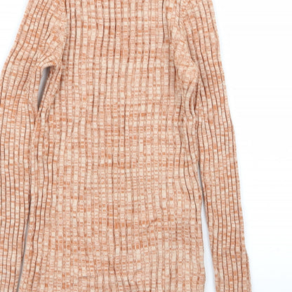 Mango Womens Orange   Basic T-Shirt Size S