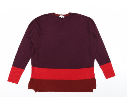 Warehouse Womens Multicoloured   Pullover Jumper Size 12