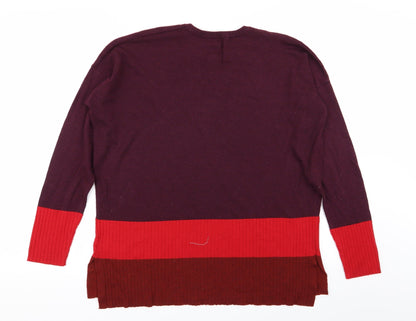 Warehouse Womens Multicoloured   Pullover Jumper Size 12