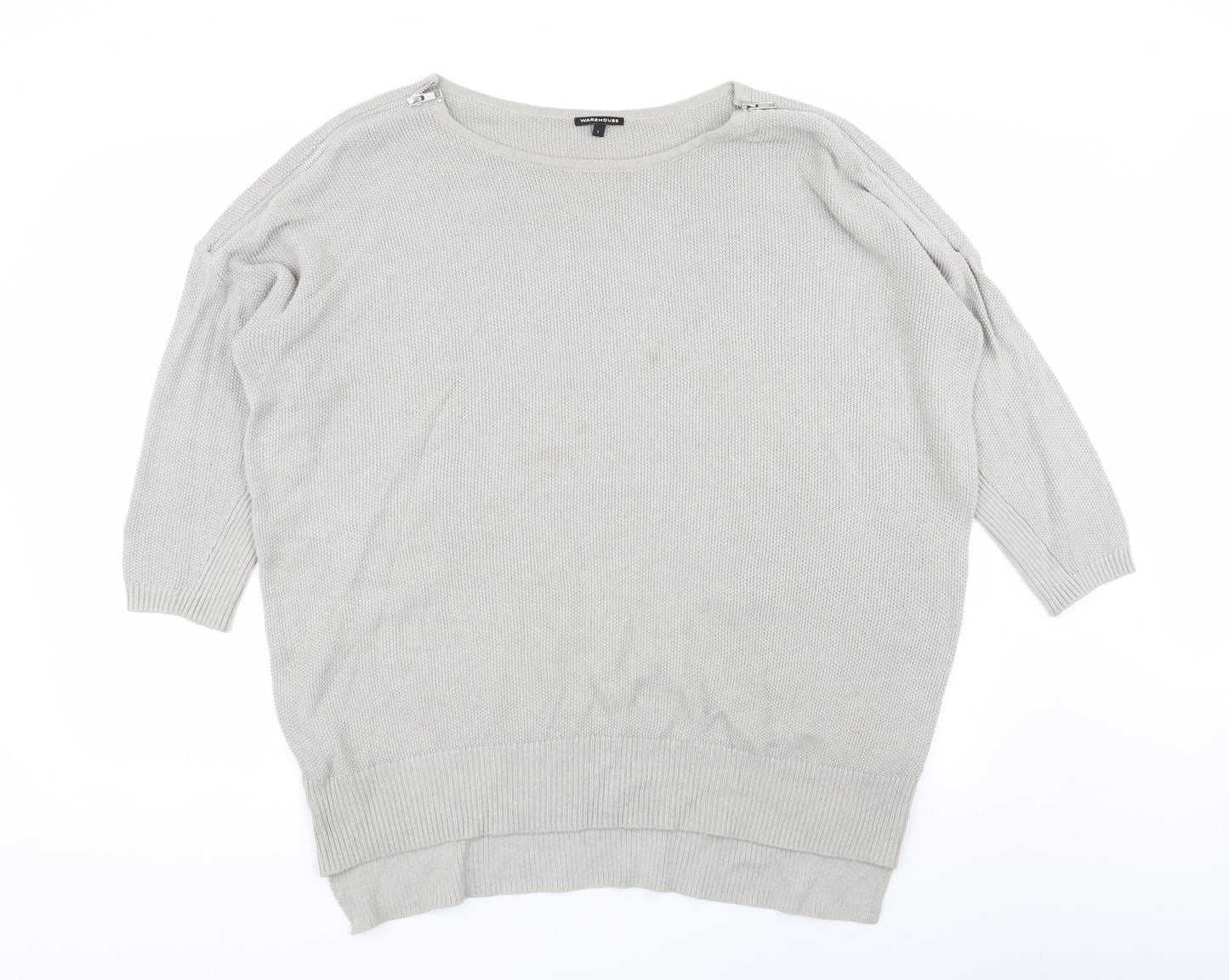 warehose Womens Grey   Pullover Jumper Size L