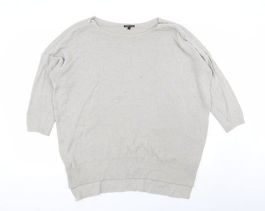 warehose Womens Grey   Pullover Jumper Size L