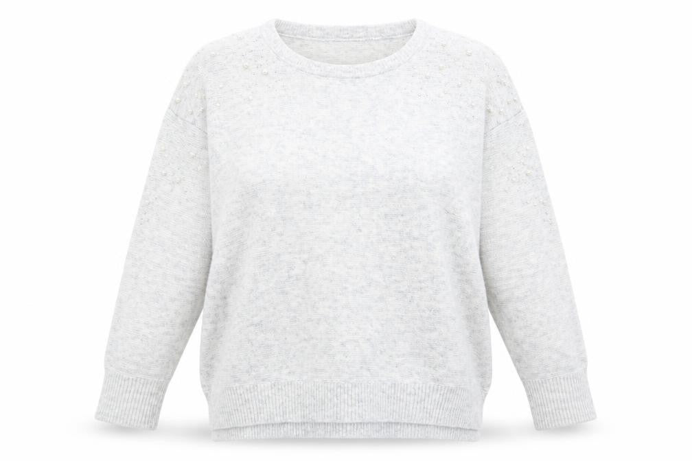 Primark Womens Grey Polka Dot  Pullover Jumper Size 10
