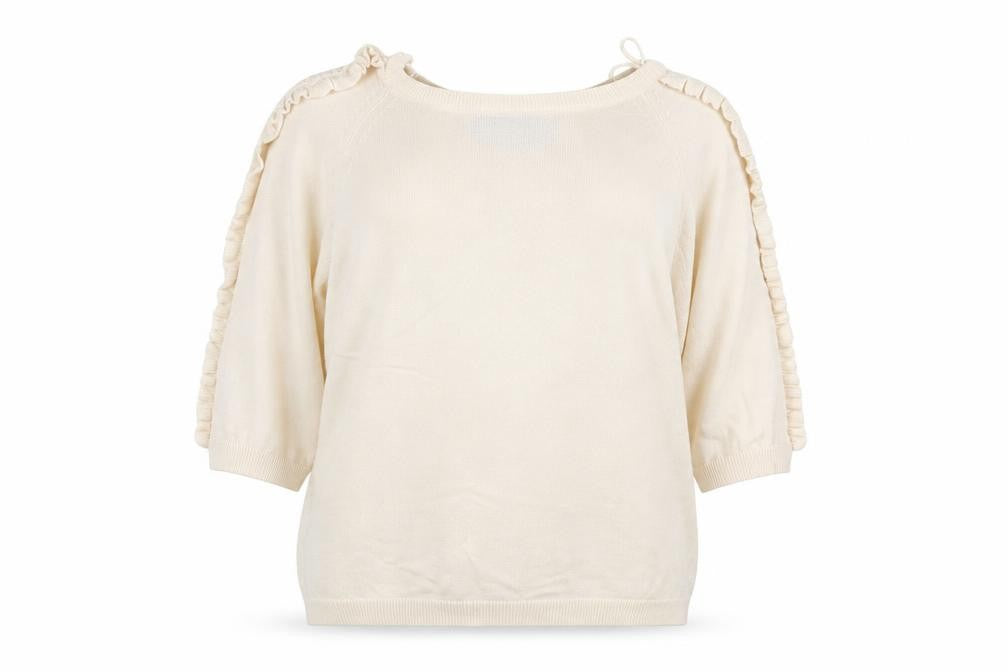 Per Una Womens Ivory Floral  Pullover Jumper Size 10
