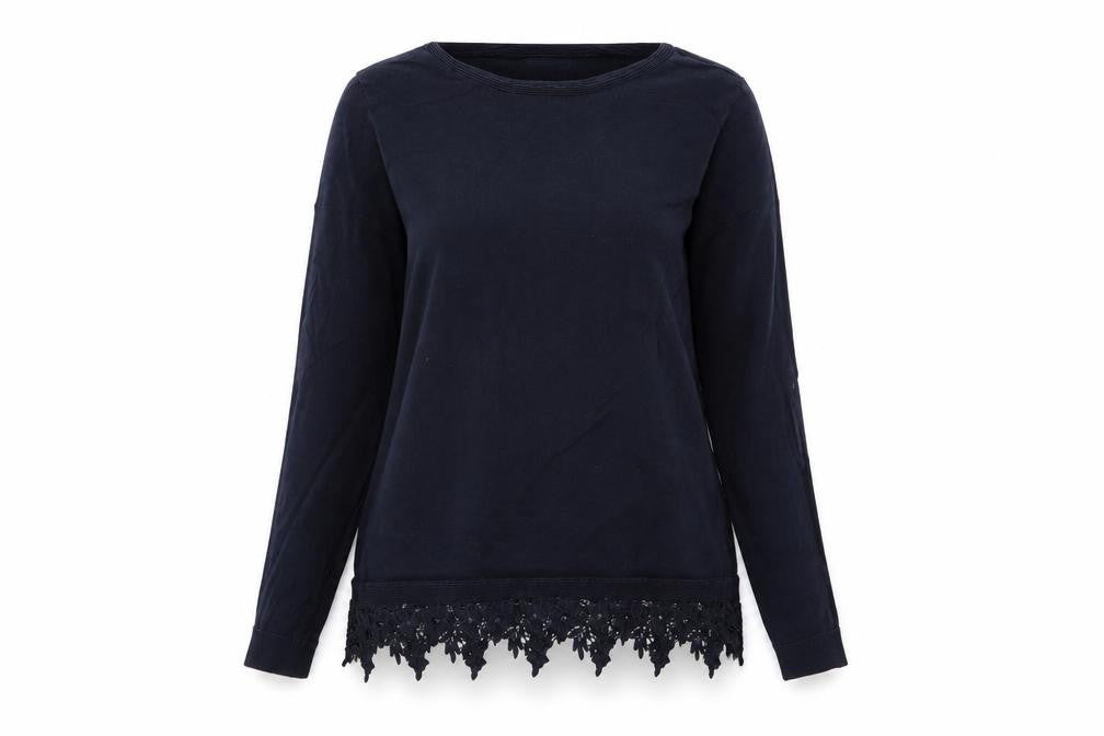 Dorothy Perkins Womens Blue Floral  Pullover Jumper Size 10
