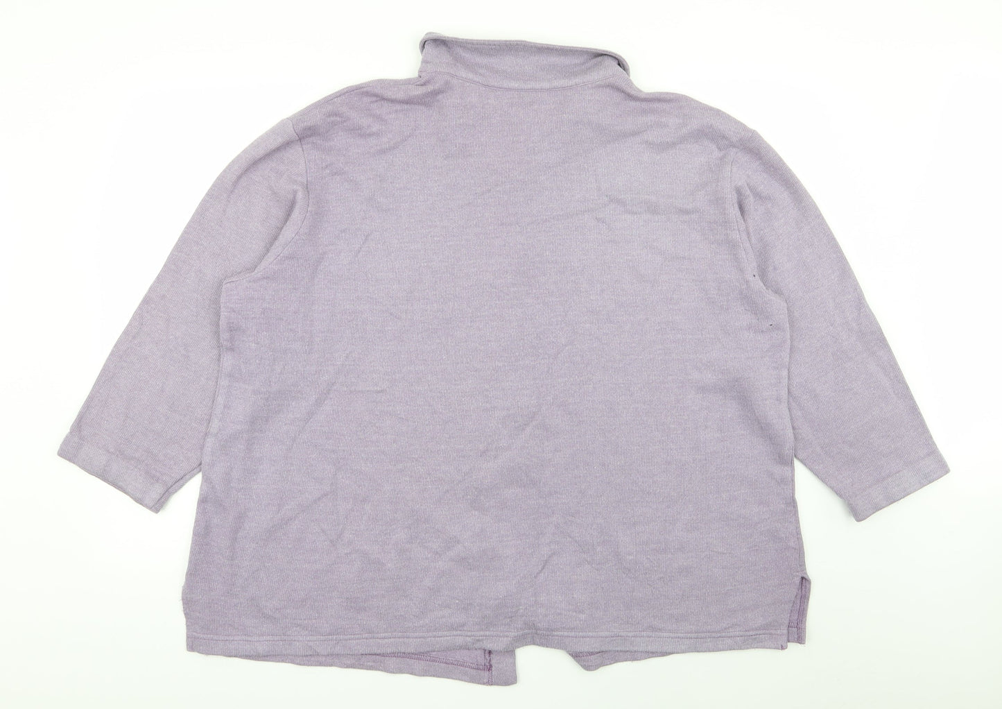Teddi Womens Purple Floral  Cardigan Jumper Size XL