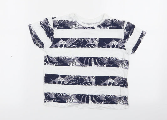Primark Boys Multicoloured Striped  Basic T-Shirt Size 5-6 Years