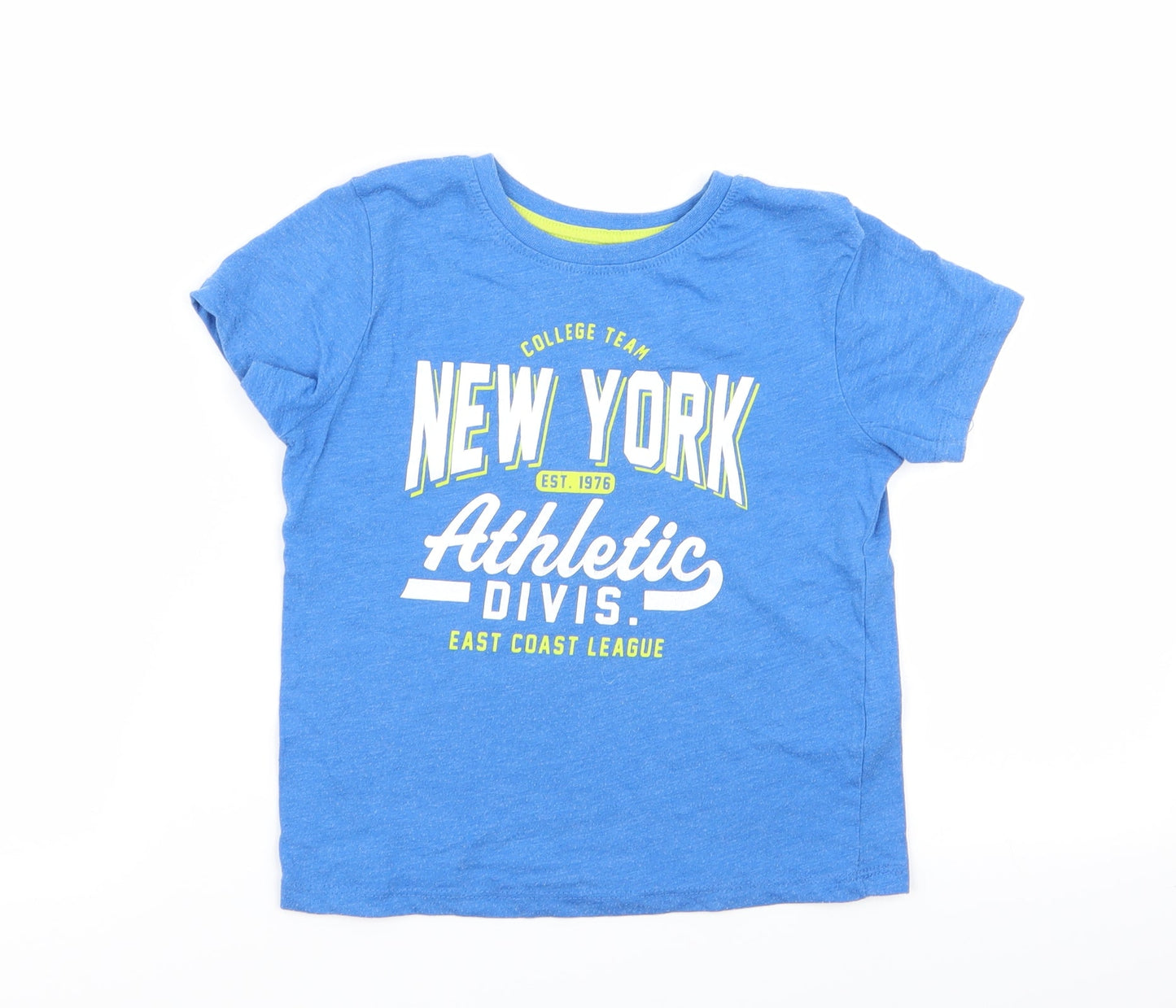 Primark Boys Blue   Basic T-Shirt Size 4-5 Years