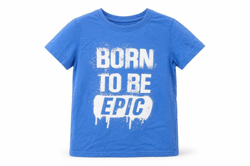 Primark Boys Blue   Basic T-Shirt Size 5-6 Years
