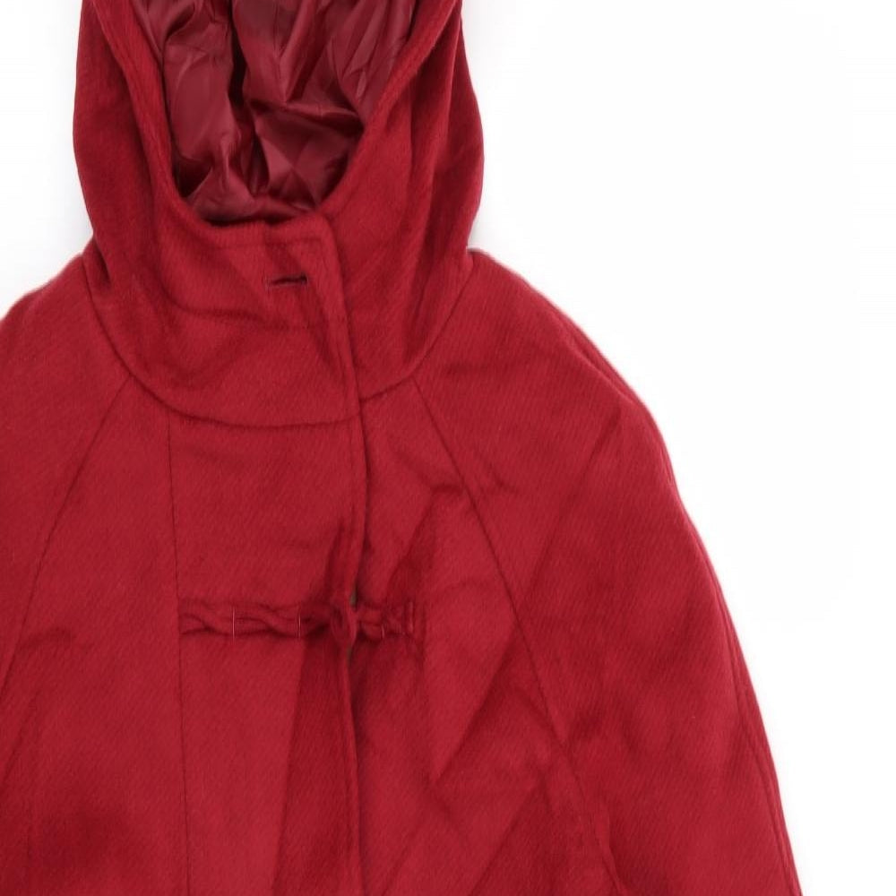 Marks & Spencer Womens Red   Overcoat Coat Size 8
