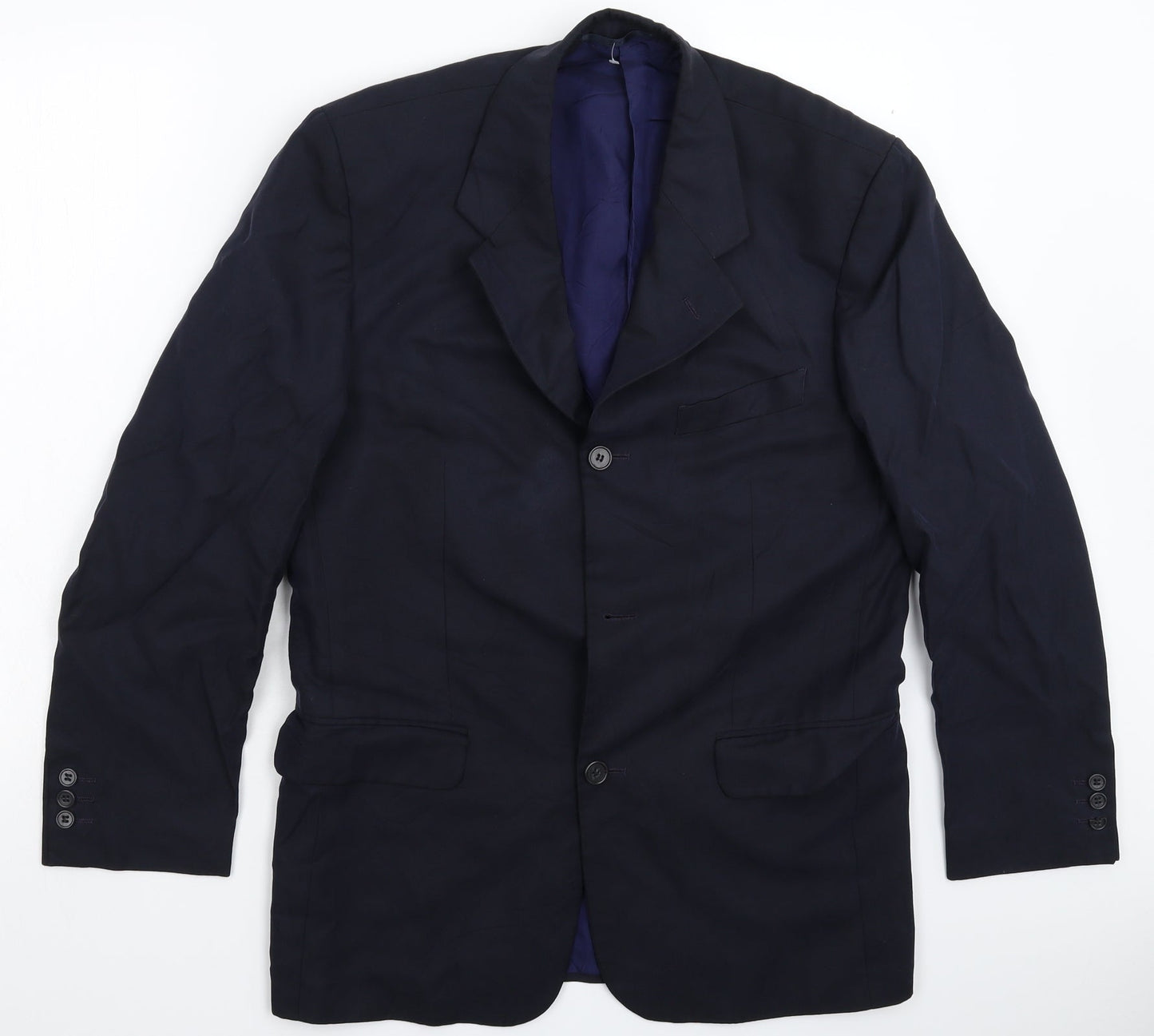 Loretto Mens Blue   Jacket Suit Jacket Size 38