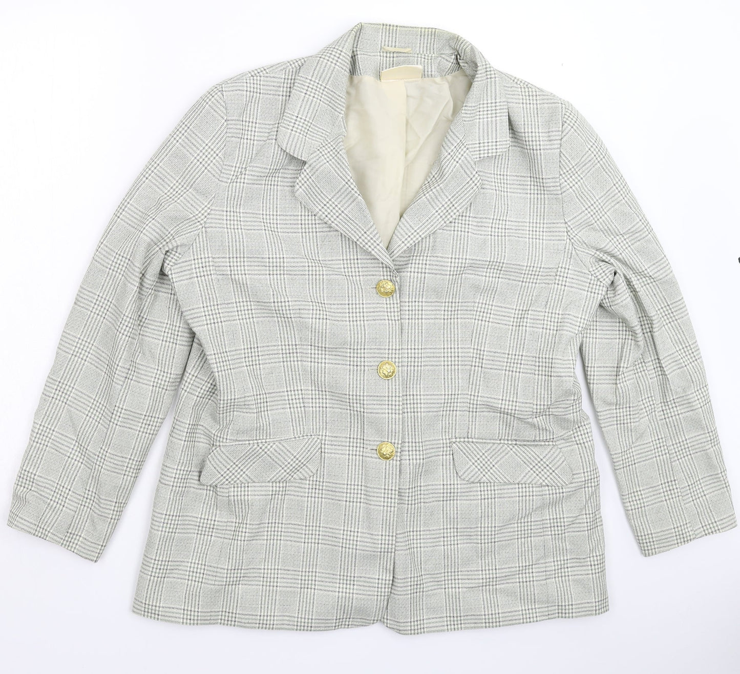 Emma Hamilton Womens Multicoloured Check  Jacket Blazer Size 18