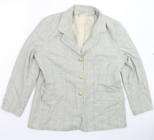Emma Hamilton Womens Multicoloured Check  Jacket Blazer Size 18