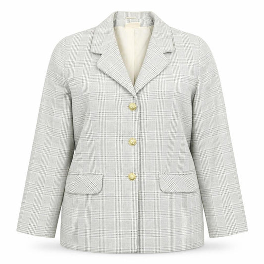 Emma Hamilton Womens Multicoloured Check  Jacket Blazer Size 18