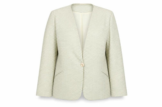 Klass Womens Multicoloured Houndstooth  Jacket Blazer Size 16
