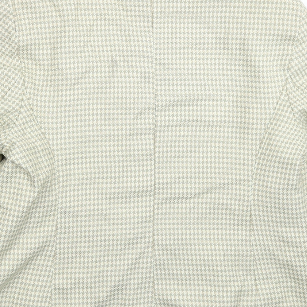 Klass Womens Multicoloured Houndstooth  Jacket Blazer Size 16