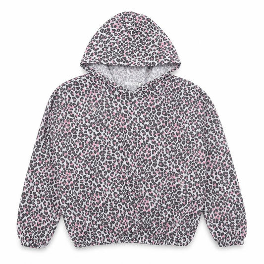 Womens Multicoloured Animal Print  Pullover Hoodie Size M