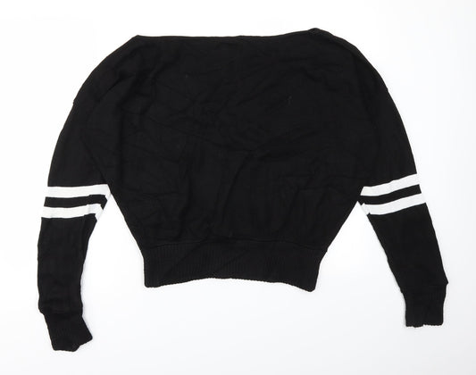 Misspap Womens Black   Pullover Jumper Size M