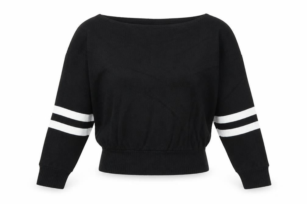 Misspap Womens Black   Pullover Jumper Size M