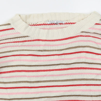 Next Womens Multicoloured Striped  Pullover Jumper Size M
