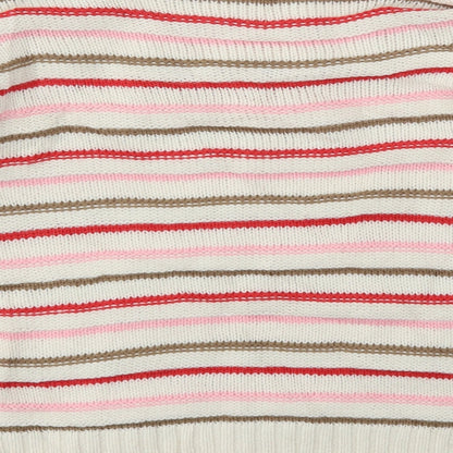 Next Womens Multicoloured Striped  Pullover Jumper Size M