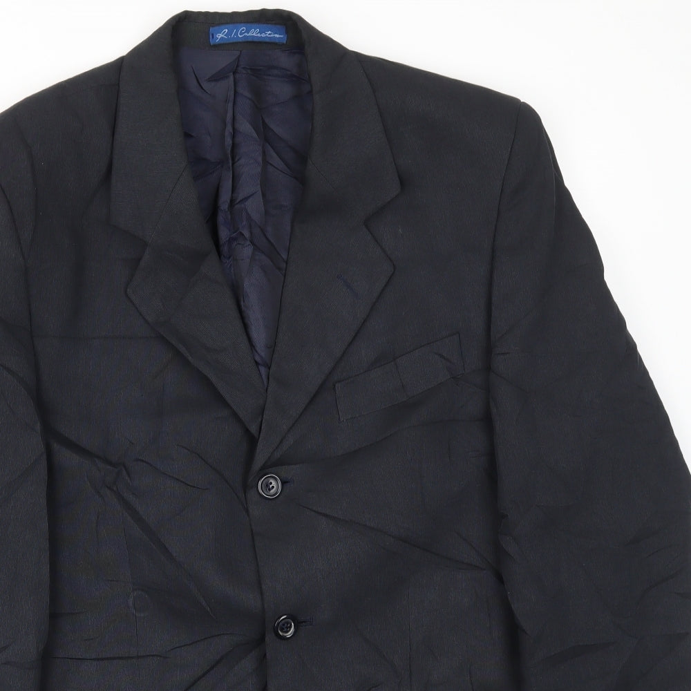 R.I COLLECTION  Mens Blue   Jacket Blazer Size 36