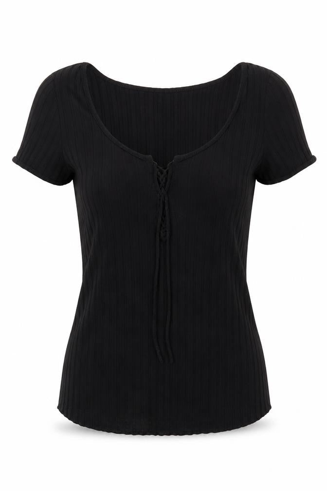 H&M Womens Black   Basic T-Shirt Size M