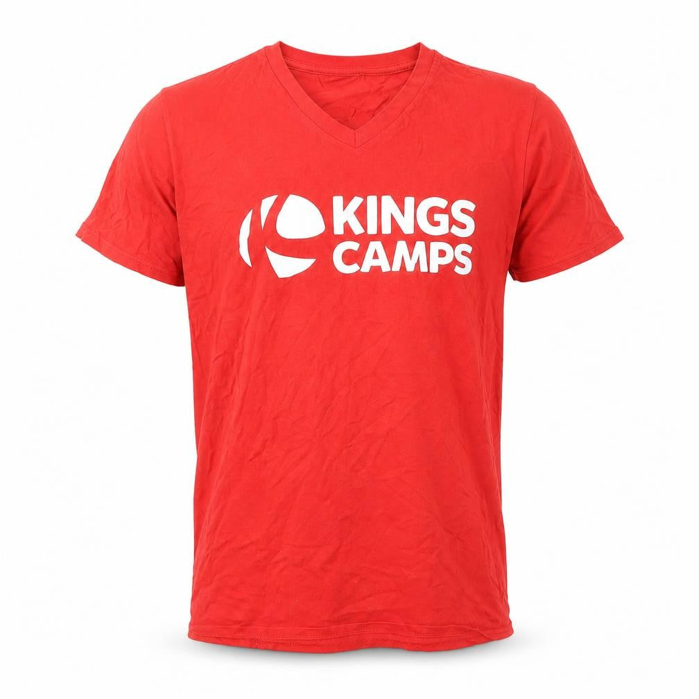 KING CAMPS  Mens Red    T-Shirt Size M