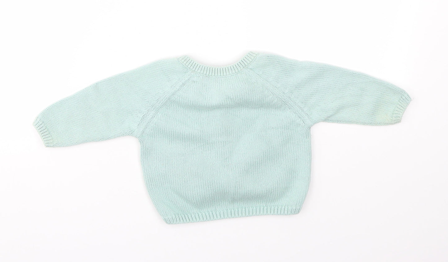 M&S Girls Green   Cardigan Jumper Size 3-6 Months