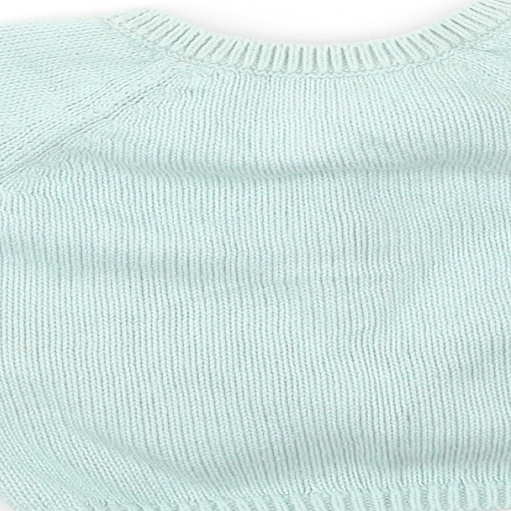 M&S Girls Green   Cardigan Jumper Size 3-6 Months
