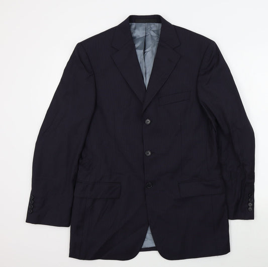M&S Mens Blue   Jacket Suit Jacket Size 38