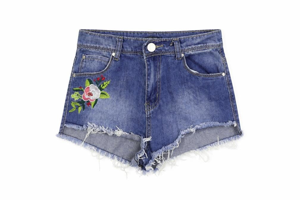 PRETTYLITTLETHING Womens Blue Colourblock  Bermuda Shorts Size 10