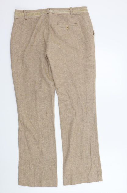 RJR.John Rocha Womens Beige   Trousers  Size 12 L31 in