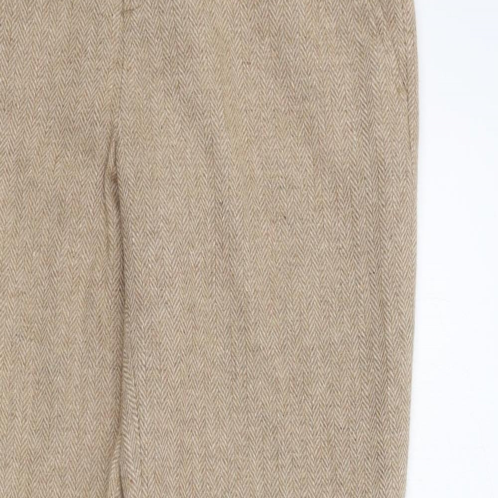 ROCHA,JOHN ROCHA Womens Beige   Trousers  Size 12 L31 in
