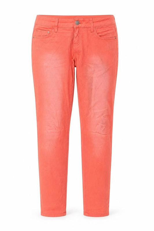ESMARA Womens Orange  Denim Skinny Jeans Size 12 L29 in