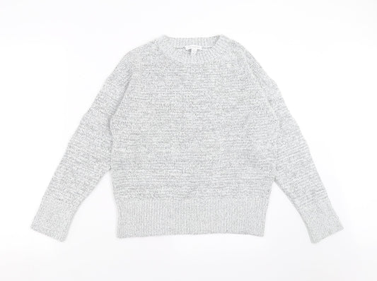 Topshop Womens Grey  Knit Pullover Jumper Size S