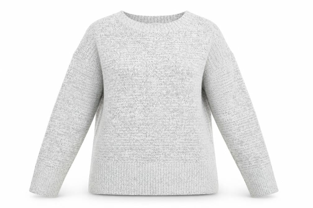Topshop Womens Grey  Knit Pullover Jumper Size S
