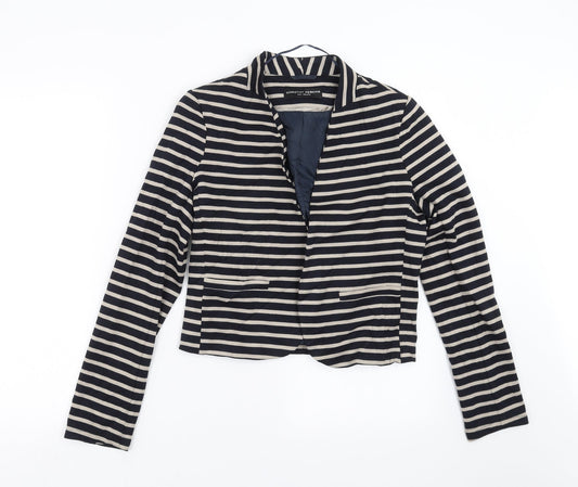 Dorothy Perkins Womens Black Striped  Jacket  Size 8