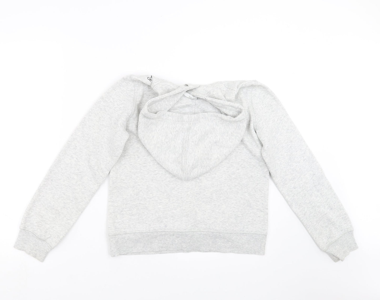 H&M Girls Grey   Pullover Hoodie Size 11-12 Years  - stars