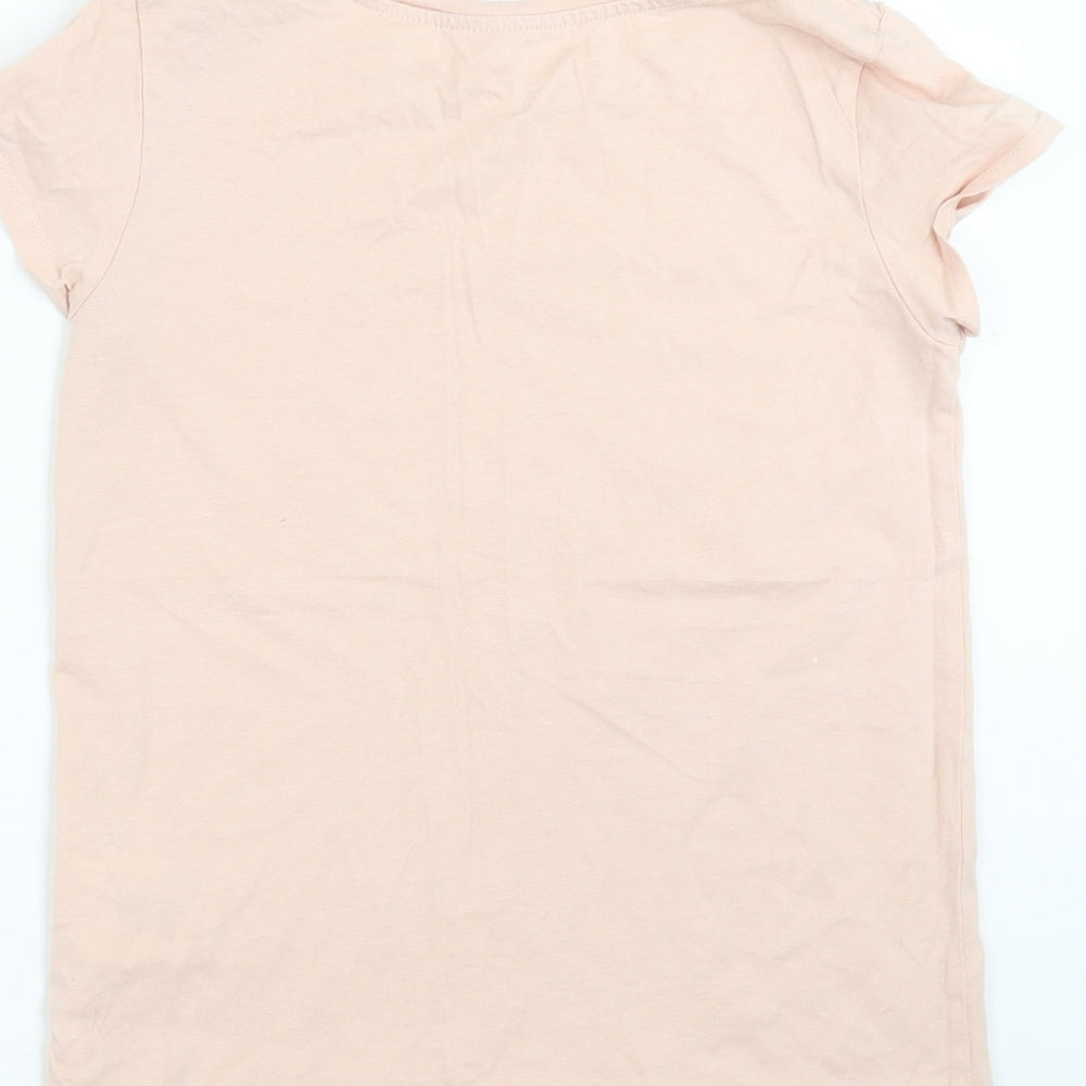 H&M Girls Pink   Basic T-Shirt Size 10-11 Years