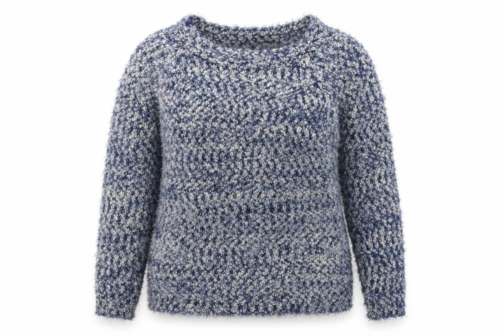 Pebble Bay Womens Blue  Knit Pullover Jumper Size L