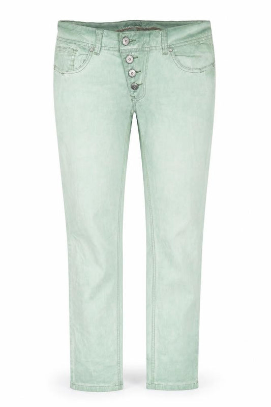 Beuna Vista Womens Green  Denim Straight Jeans Size M L29 in