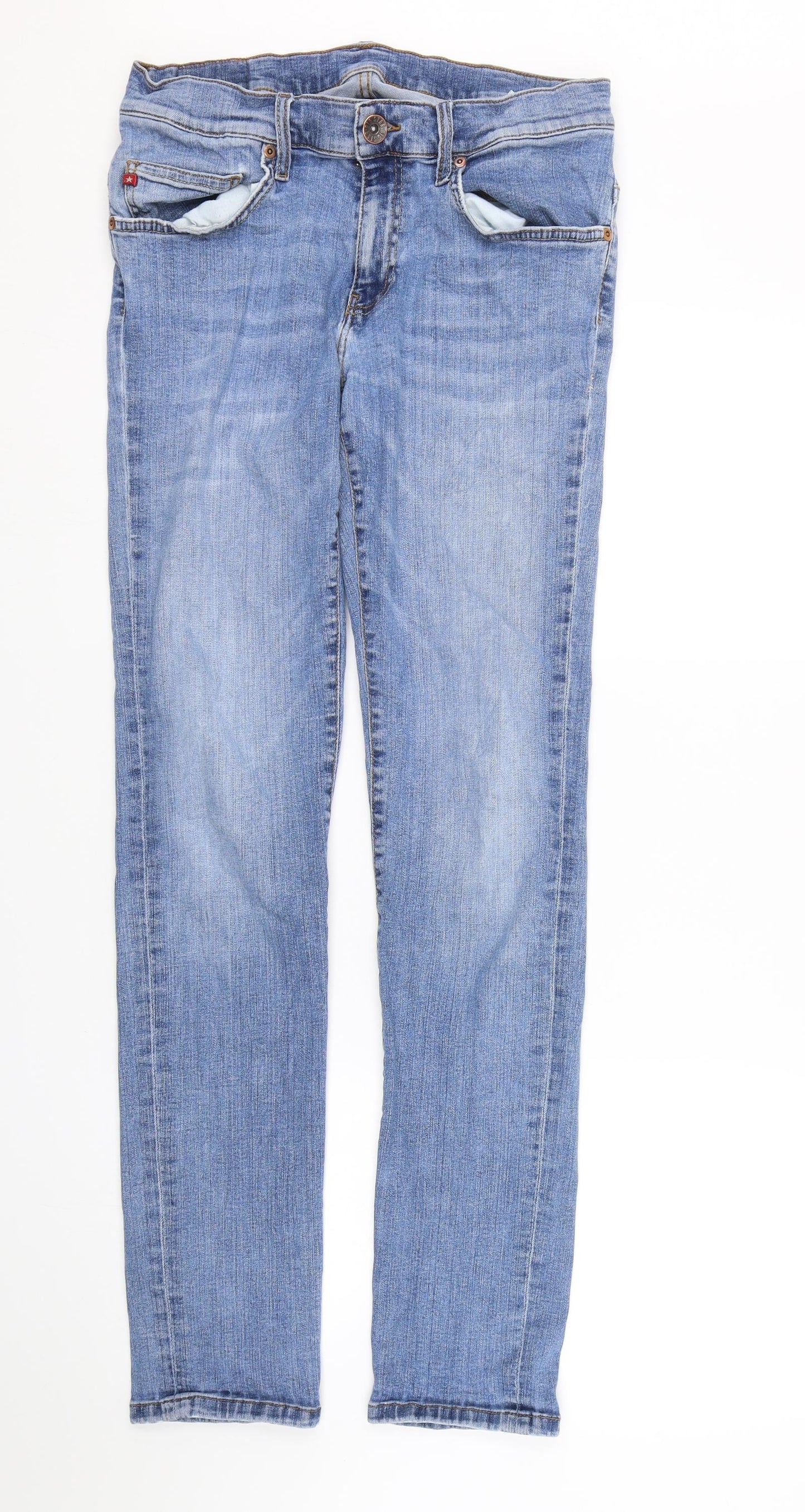 BIG STAR Womens Blue  Denim Skinny Jeans Size 32 L30 in - small hole on back