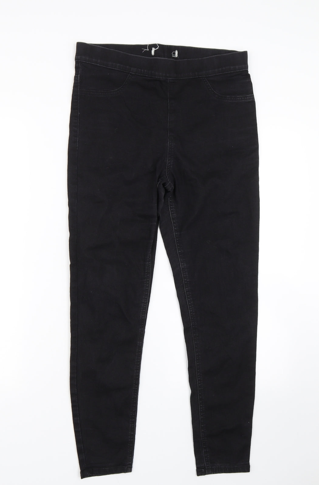 Preworn Womens Black  Denim Jegging Jeans Size S L23 in