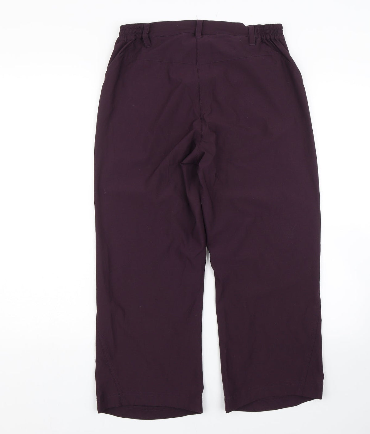 Shamp Womens Purple   Cropped Trousers Size S L21 in